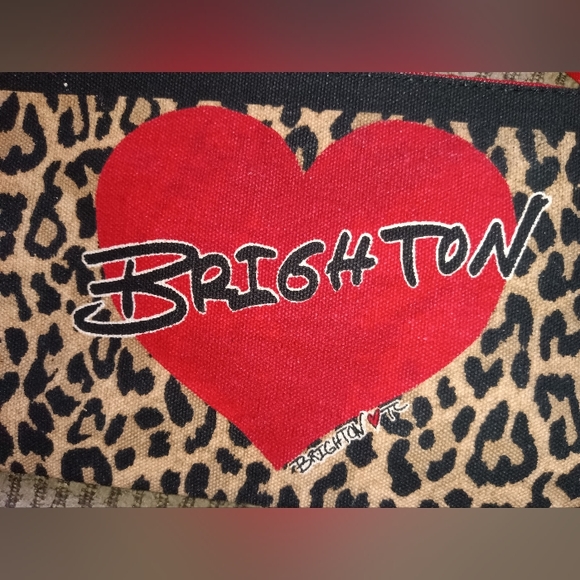 🆕Brighton Canvas Cheetah Print Cosmetic Bag Makeup Bag Toiletry Bag NWOT - Picture 4 of 7